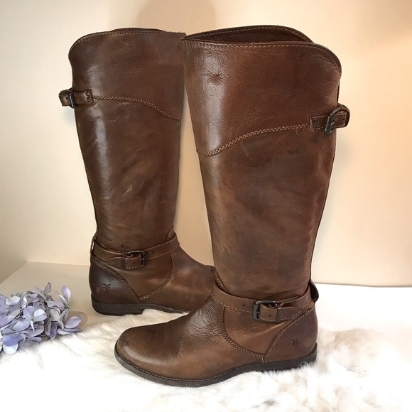 FRYE Women’s 15R Leather Riding Boot Brown 7.5 B